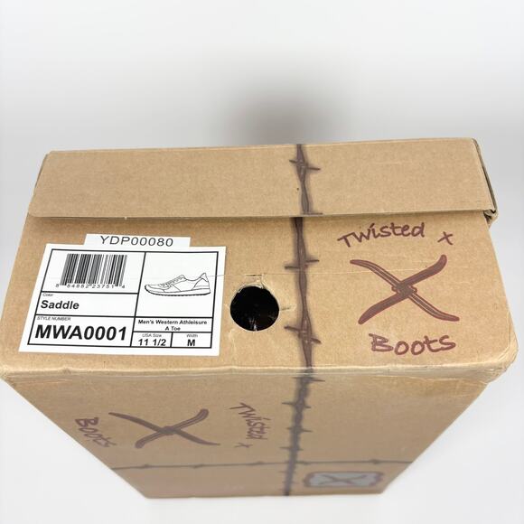 NEW Twisted X Boots Western Athleisure Leather Shoes Mens 11.5 Vibram Cowboy - Picture 7 of 7